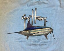 Camiseta Guy Harvey masculina manga curta azul pesca GG tema praia peixe-espada comprar usado  Enviando para Brazil