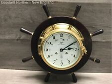 ship wheel clock for sale  Gorham