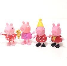 Lote misto de 4 bonecos Peppa Pig festa pijama PJs vestido coração de pelúcia chapéu campista comprar usado  Enviando para Brazil