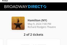 Broadway tickets hamilton for sale  New York