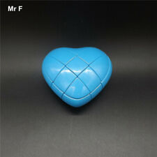 Usado, Cubo de rompecabezas de corazón azul 3x3x3 juguetes de giro ultra suave, cubo mágico de 3 capas segunda mano  Embacar hacia Argentina