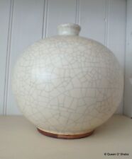 Used, Studio Pottery Crackleware Pot  Large Bolbous Monogrammed Vintage~ for sale  Shipping to South Africa