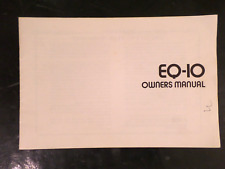 Manual Do Proprietário Original Sae/Equalizador EQ-10 comprar usado  Enviando para Brazil