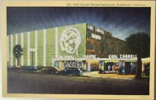 Earl Carroll Theatre Restaurant Hollywood, California Vintage Linen Unposted, used for sale  Shipping to South Africa