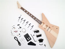 Kit de guitarra eléctrica de cuello personalizado estilo explorador hágalo usted mismo 6 cuerdas buen sonido, usado segunda mano  Embacar hacia Argentina