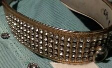 Chic GOLD Rhinestone Crystals Vintage Retro Dog Collar Bracelet Choker segunda mano  Embacar hacia Argentina