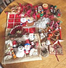 47pc Mixed Christmas Hanging X-MAS Tree Decorations Different Sizes/Designs , used for sale  Shipping to South Africa