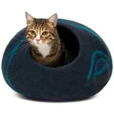 Cama de gato MEOWFIA feita à mão 100% lã merino - Grande, preta aquática - caverna de feltro para gatos comprar usado  Enviando para Brazil