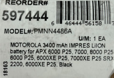 BATERIA MOTOROLA PMNN4486A ORIGINAL GENUÍNA IMPRES 2 LI-ION 3400MAH 7.4V comprar usado  Enviando para Brazil
