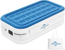 Inflatable Air Bed Built-in Electric Pump High Raised Camping Mattress Single UK, used for sale  Shipping to South Africa