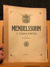 Mendelssohn concerto op. d'occasion  Rennes