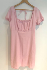 Usado, Vestido Hollister Abercrombie & Fitch Império forrado na cintura acabamento em renda rosa tamanho XL comprar usado  Enviando para Brazil