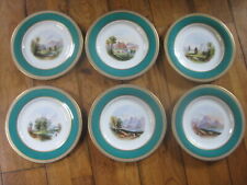 6 placas inglesas de porcelana pintadas à mão Charles Ford 1874 – 1904 paisagens comprar usado  Enviando para Brazil