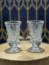 (2) Vasos de cristal de chumbo Hofbauer THE BYRDES COLLECTION 3 polegadas com pés, usado comprar usado  Enviando para Brazil