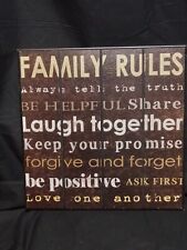 Family rules wood for sale  Garyville