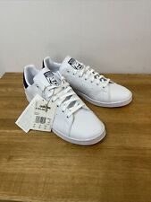 Adidas Stan Smith Low Leather Trainers UK Size 10 White/ Blue New for sale  Shipping to South Africa