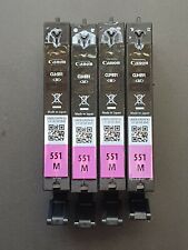 4 x EMPTY and USED Genuine CANON CLI-551M Ink Cartridges for sale  Shipping to South Africa