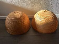 Luminária de teto ecológica bengala vime pendurada abajur par de abajur comprar usado  Enviando para Brazil