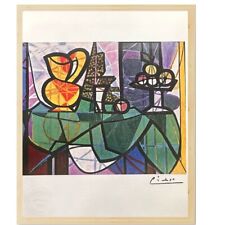 Jarro e tigela de frutas com estampa original assinada por Pablo Picasso, arte vintage de 1931 comprar usado  Enviando para Brazil