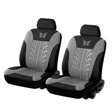 Conjunto universal de capas protetoras de assento de carro preto/cinza poliéster frontal comprar usado  Enviando para Brazil