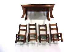 Muebles de colección casa de muñecas cocina comedor mesas y sillas madera segunda mano  Embacar hacia Argentina