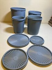 Tupperware Country Blue Set Of 4 Canisters. Cl for sale  Shipping to South Africa