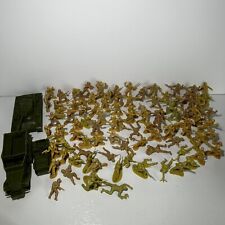 Lote de 100+ veículos bonecos masculinos de brinquedo de plástico soldados bege verde claro exército 2” comprar usado  Enviando para Brazil