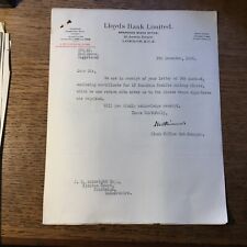 1930 letters lloyds for sale  PRESTEIGNE
