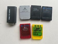 Lote de cartões de memória Sony PlayStation x5 (PS1, PS2) originais After Market comprar usado  Enviando para Brazil