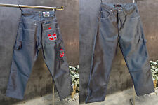Vintage Anos 90 WU-TANG CLAN Hip Hop Rap Jeans Skatista Wu-Wear Bom Brilhante! W30-W36 comprar usado  Enviando para Brazil