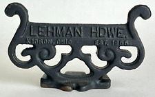 Vintage Cast Iron Boot Scraper Lehman Hdwe Advertising Ohio Est. 1955 for sale  Shipping to South Africa