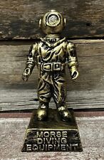 MORSE Diving Equipment 8” Tall Retro Deep Water Diver Suit Metal Statue for sale  Shipping to South Africa