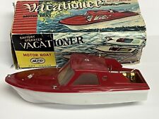 Vintage M I C brand Battery Operated Boat with Box Early Inboard Motor  for sale  Shipping to South Africa