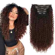 Synthetic Clip In Hair Extension Full Head Long 26” Kinky Curly Fake Hair Pieces for sale  Shipping to South Africa