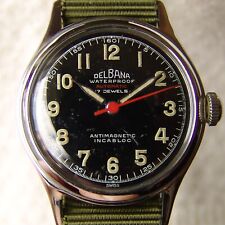 II wojna światowa męski zegarek na rękę DELBANA automatyczny styl wojskowy dobry stan na sprzedaż  PL