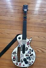 Wii Guitar Hero Gibson Les Paul guitarra sem fio branca com alça, funciona comprar usado  Enviando para Brazil