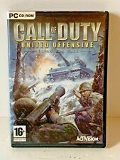 CALL OF DUTY UNITED OFFENSIVE EXPANSION PACK PC CD-ROM GAME COMPLETE WITH MANUAL myynnissä  Leverans till Finland