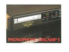 Brochure phonophone discamp d'occasion  Rennes-
