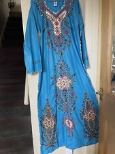 Turquoise embroidered embellis for sale  GLASTONBURY