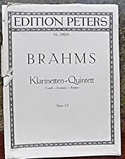 Brahms clarinet quintet for sale  YORK