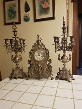 Set candelabri orologio usato  Latina