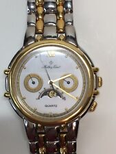 Used, Mathey-Tissot Vintage MOON PHASE & Date Working Unisex Quartz Watch EXCELLENT for sale  Lenexa