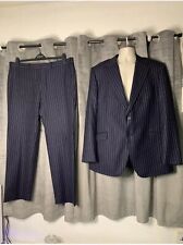 chalk stripe suit for sale  LONDON