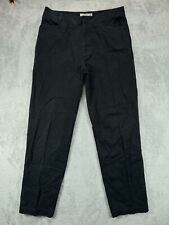 VTG 90s Structure Mens 36 Pants 36x34 Black Muted Gabardine Chino Flat Front for sale  Shipping to South Africa