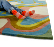 Tapete de lã multicolorido feito à mão, Natal, Ano Novo quarto de bebê, tapete de quarto infantil comprar usado  Enviando para Brazil