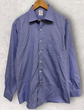 Brooks Brothers Men's Long Sleeve Casual Button Down Shirt Blue Size 16.5 for sale  Shipping to South Africa