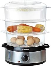 Used, Schallen Healthy Cooking Electric Large 9L Capacity 3 Tier Food Steamer for sale  Shipping to South Africa