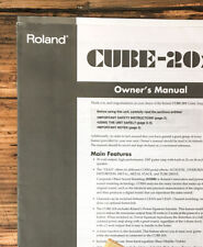 Amplificador Roland Cube-20x proprietário/manual do usuário *original* comprar usado  Enviando para Brazil