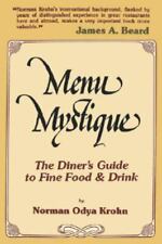 Menú Mystique - Guía del restaurante para buena comida y bebida por Norman Odya Krohn segunda mano  Embacar hacia Argentina