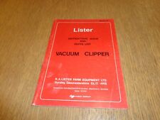 Lister vacuum clipper for sale  CARNFORTH